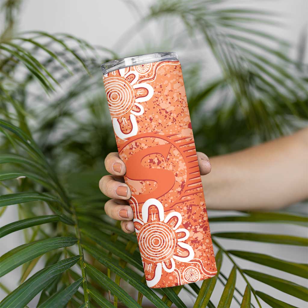 Australian Scorchers Cricket Custom Skinny Tumbler Minimalism Aboriginal