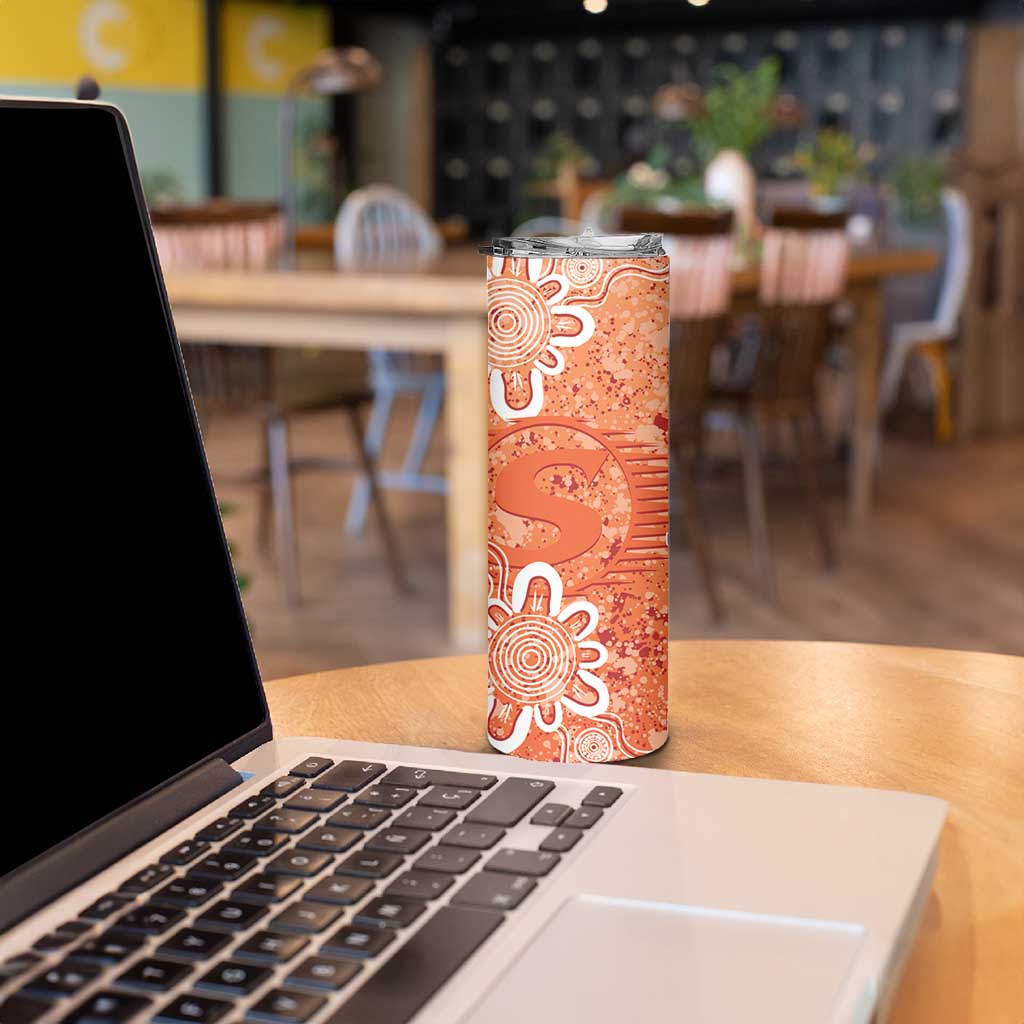 Australian Scorchers Cricket Custom Skinny Tumbler Minimalism Aboriginal