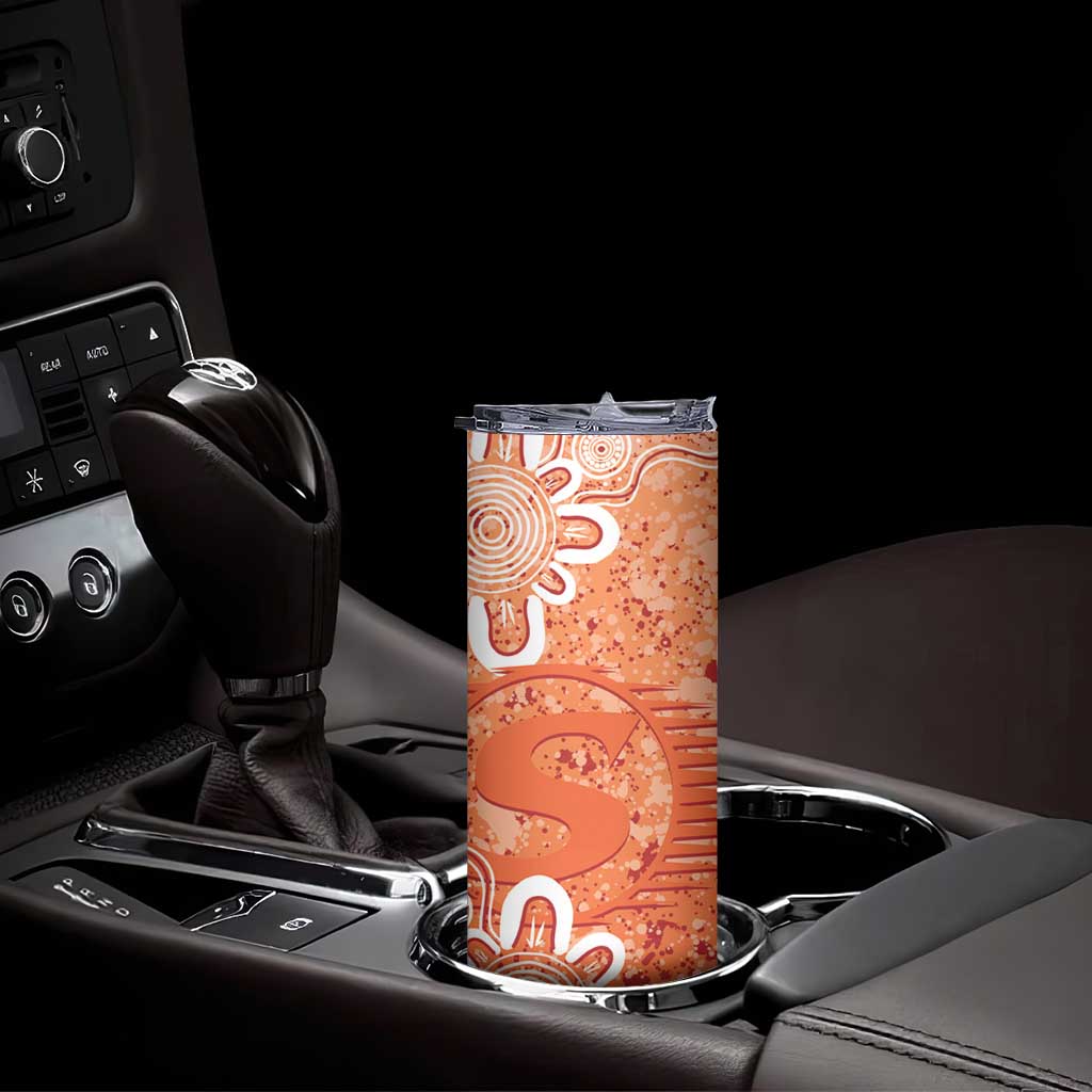 Australian Scorchers Cricket Custom Skinny Tumbler Minimalism Aboriginal