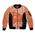 Australian Scorchers Cricket Custom Sleeve Zip Bomber Jacket Minimalism Aboriginal
