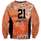 Australian Scorchers Cricket Custom Sweatshirt Minimalism Aboriginal