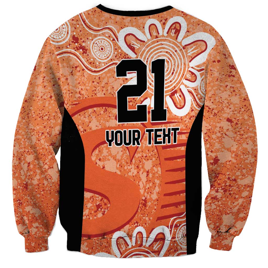 Australian Scorchers Cricket Custom Sweatshirt Minimalism Aboriginal