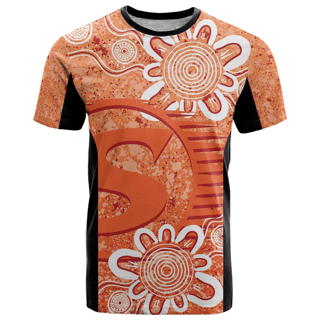 Australian Scorchers Cricket Custom T Shirt Minimalism Aboriginal