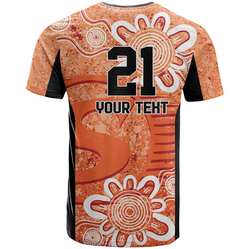 Australian Scorchers Cricket Custom T Shirt Minimalism Aboriginal
