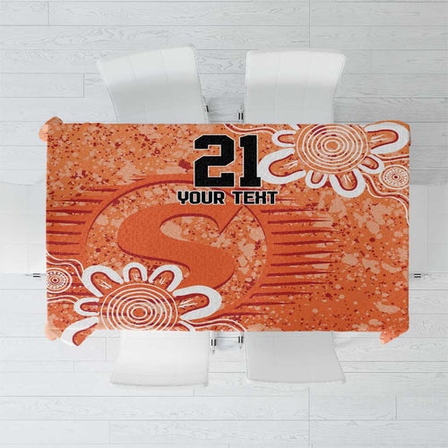 Australian Scorchers Cricket Custom Tablecloth Minimalism Aboriginal
