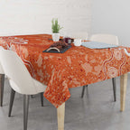 Australian Scorchers Cricket Custom Tablecloth Minimalism Aboriginal