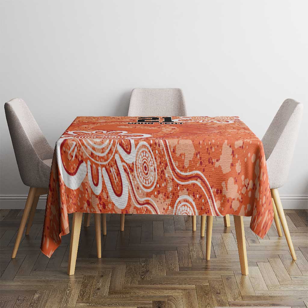 Australian Scorchers Cricket Custom Tablecloth Minimalism Aboriginal