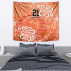 Australian Scorchers Cricket Custom Tapestry Minimalism Aboriginal