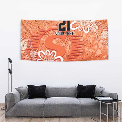 Australian Scorchers Cricket Custom Tapestry Minimalism Aboriginal