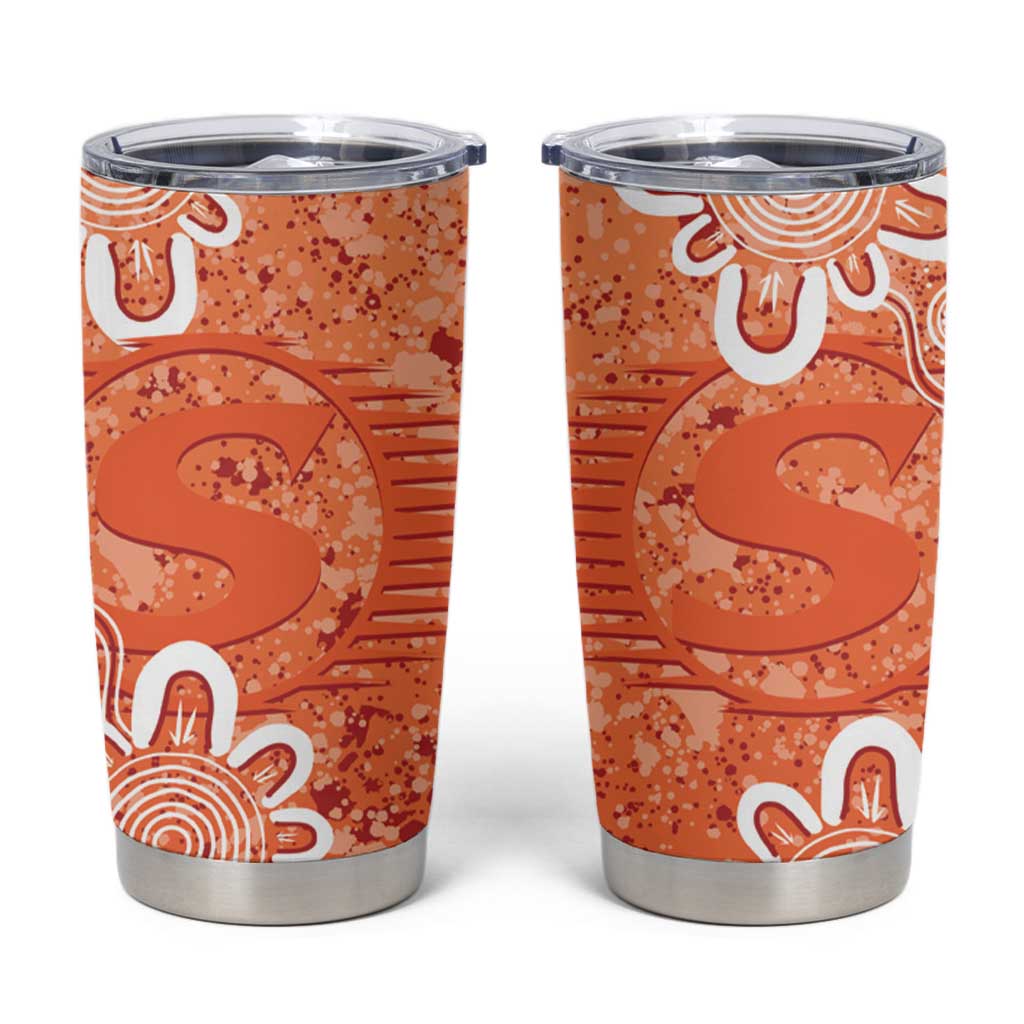 Australian Scorchers Cricket Custom Tumbler Cup Minimalism Aboriginal
