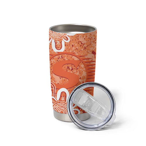 Australian Scorchers Cricket Custom Tumbler Cup Minimalism Aboriginal