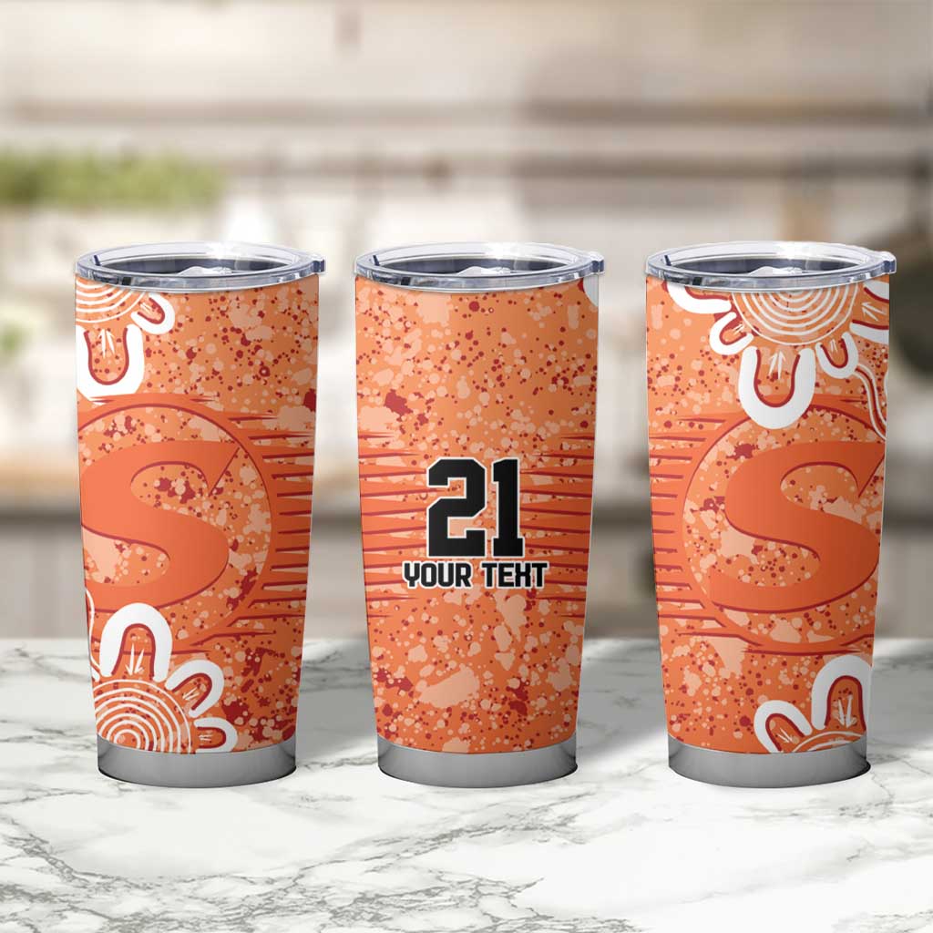 Australian Scorchers Cricket Custom Tumbler Cup Minimalism Aboriginal
