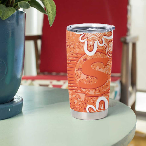 Australian Scorchers Cricket Custom Tumbler Cup Minimalism Aboriginal