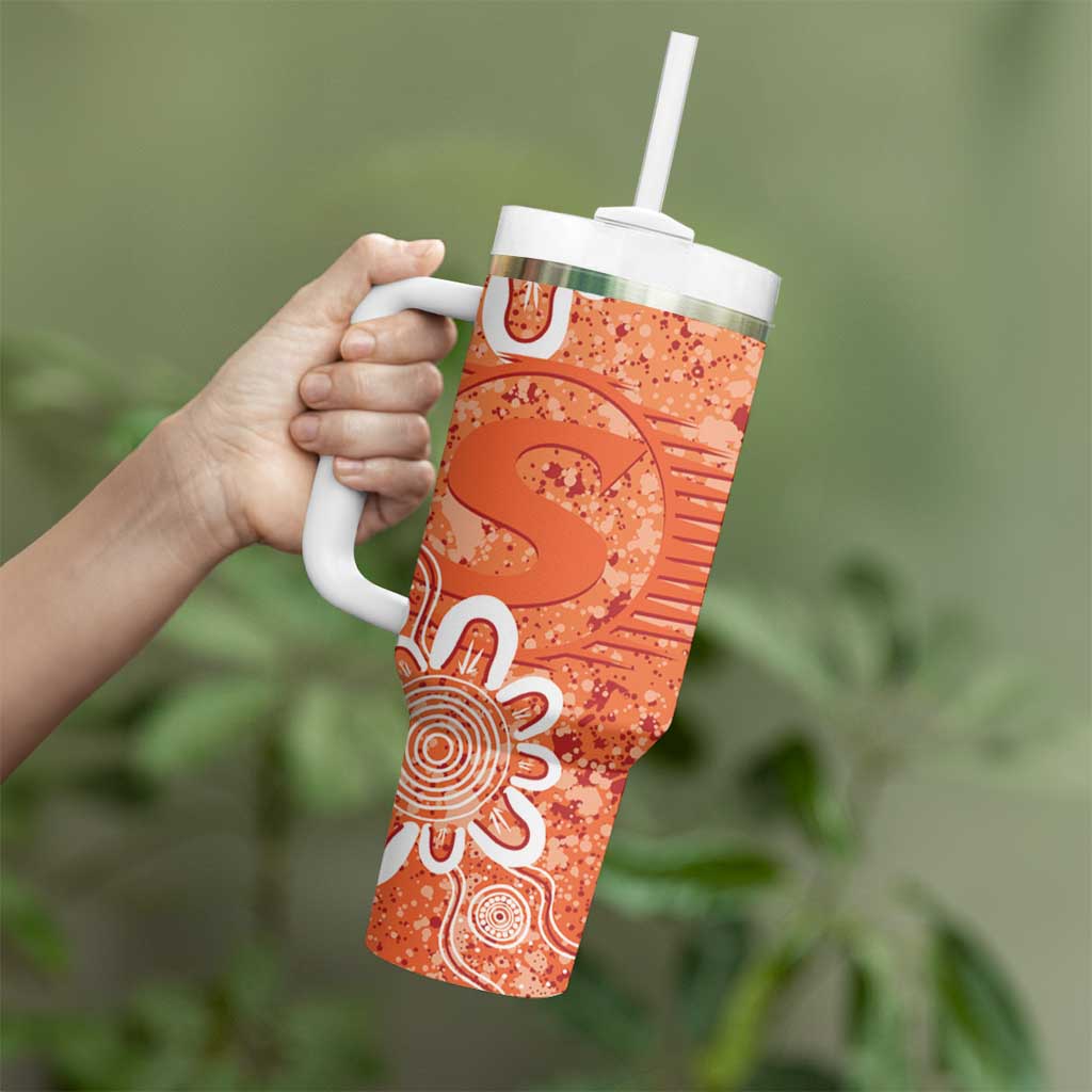 Australian Scorchers Cricket Custom Tumbler With Handle Minimalism Aboriginal