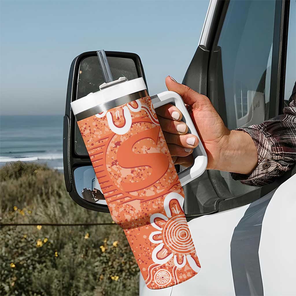 Australian Scorchers Cricket Custom Tumbler With Handle Minimalism Aboriginal