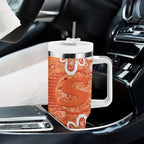 Australian Scorchers Cricket Custom Tumbler With Handle Minimalism Aboriginal
