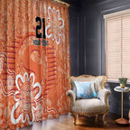 Australian Scorchers Cricket Custom Window Curtain Minimalism Aboriginal