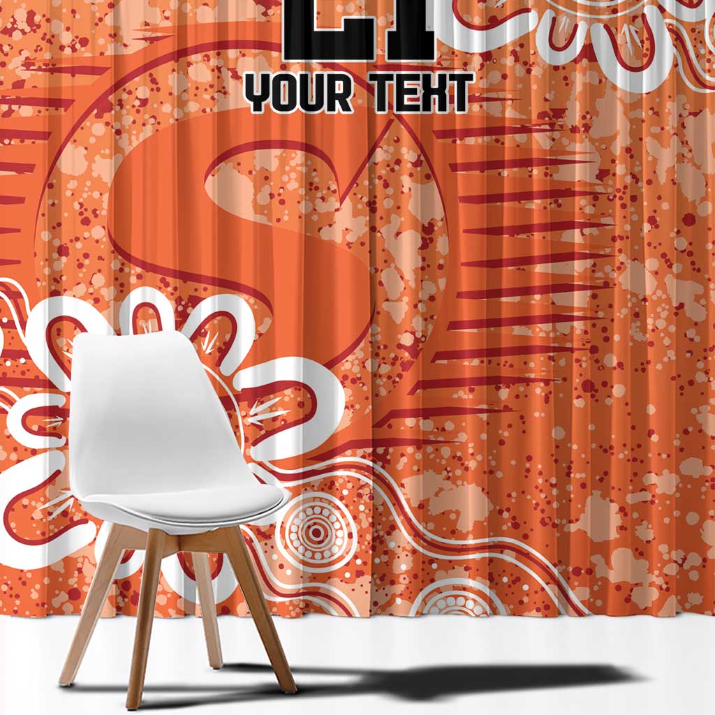 Australian Scorchers Cricket Custom Window Curtain Minimalism Aboriginal