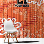 Australian Scorchers Cricket Custom Window Curtain Minimalism Aboriginal
