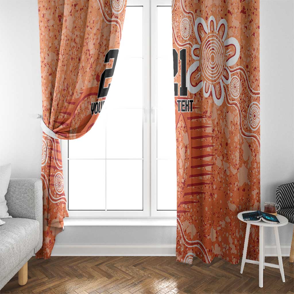 Australian Scorchers Cricket Custom Window Curtain Minimalism Aboriginal