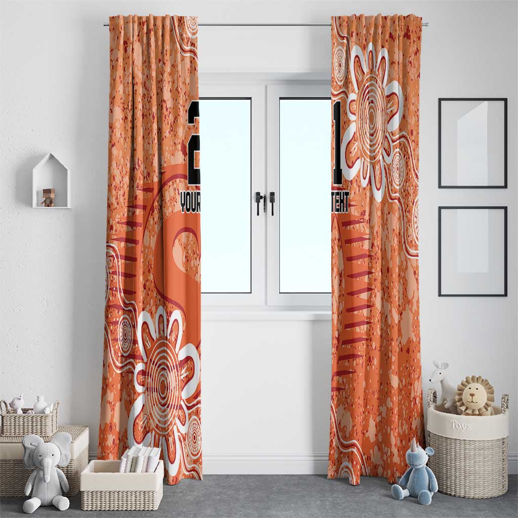 Australian Scorchers Cricket Custom Window Curtain Minimalism Aboriginal