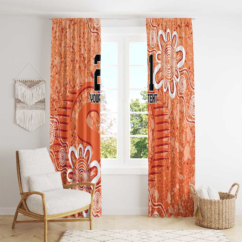 Australian Scorchers Cricket Custom Window Curtain Minimalism Aboriginal