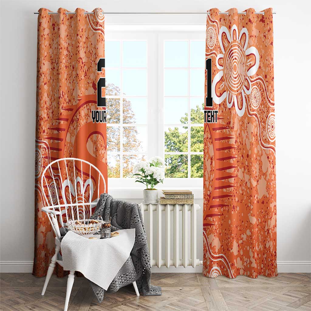 Australian Scorchers Cricket Custom Window Curtain Minimalism Aboriginal