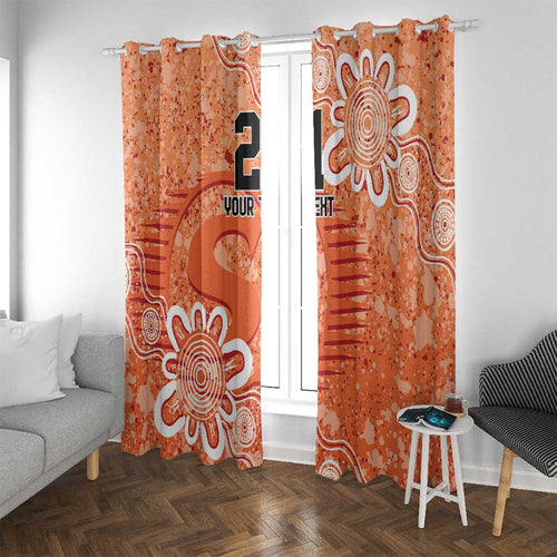 Australian Scorchers Cricket Custom Window Curtain Minimalism Aboriginal