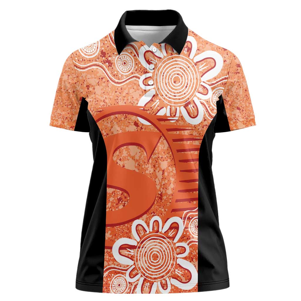 Australian Scorchers Cricket Custom Women Polo Shirt Minimalism Aboriginal