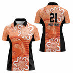 Australian Scorchers Cricket Custom Women Polo Shirt Minimalism Aboriginal