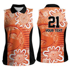 Australian Scorchers Cricket Custom Women Sleeveless Polo Shirt Minimalism Aboriginal