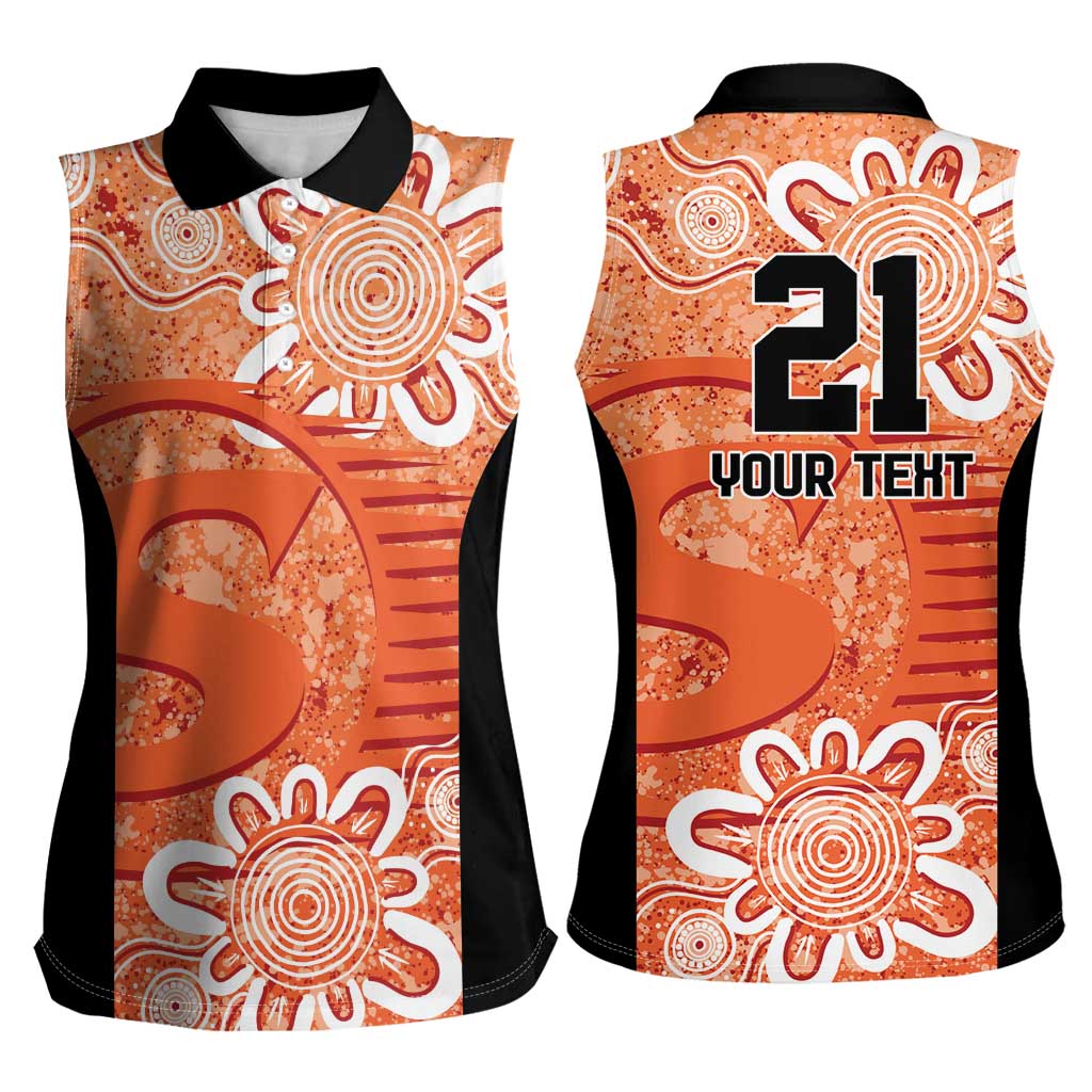 Australian Scorchers Cricket Custom Women Sleeveless Polo Shirt Minimalism Aboriginal