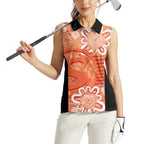 Australian Scorchers Cricket Custom Women Sleeveless Polo Shirt Minimalism Aboriginal