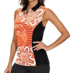 Australian Scorchers Cricket Custom Women Sleeveless Polo Shirt Minimalism Aboriginal