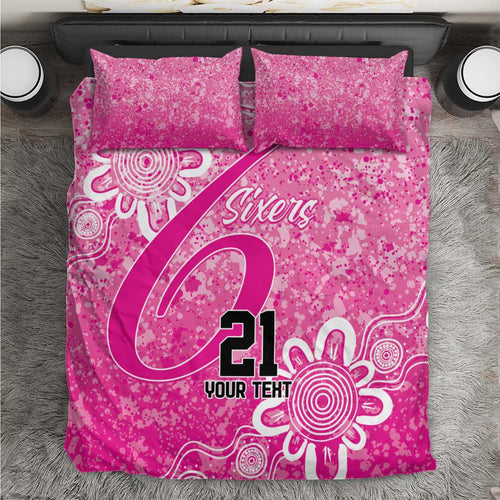 Australian Sixers Cricket Custom Bedding Set Minimalism Aboriginal
