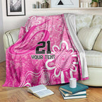 Australian Sixers Cricket Custom Blanket Minimalism Aboriginal