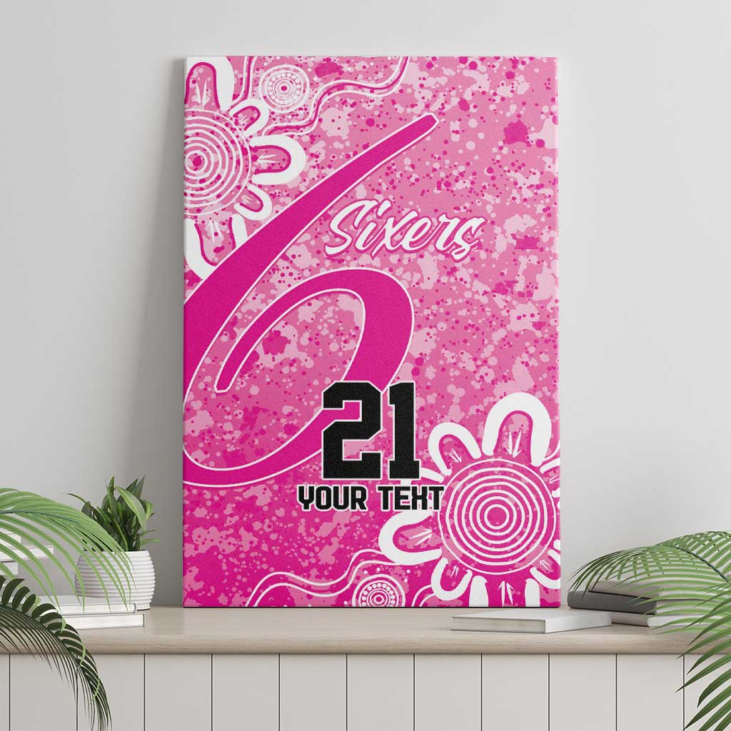 Australian Sixers Cricket Custom Canvas Wall Art Minimalism Aboriginal