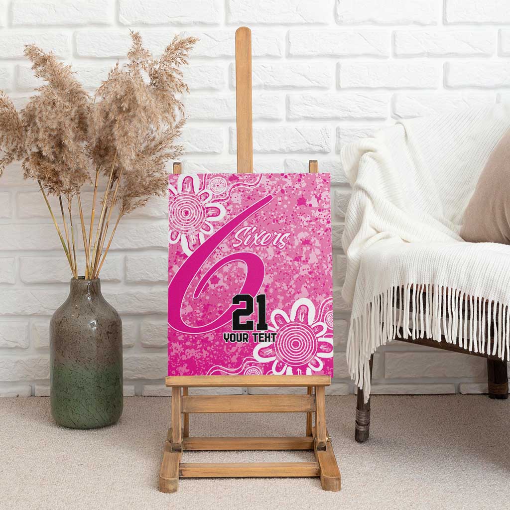 Australian Sixers Cricket Custom Canvas Wall Art Minimalism Aboriginal