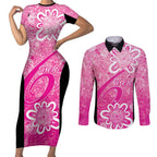 Australian Sixers Cricket Custom Couples Matching Short Sleeve Bodycon Dress and Long Sleeve Button Shirt Minimalism Aboriginal
