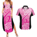 Australian Sixers Cricket Custom Couples Matching Summer Maxi Dress and Hawaiian Shirt Minimalism Aboriginal