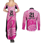 Australian Sixers Cricket Custom Couples Matching Summer Maxi Dress and Long Sleeve Button Shirt Minimalism Aboriginal