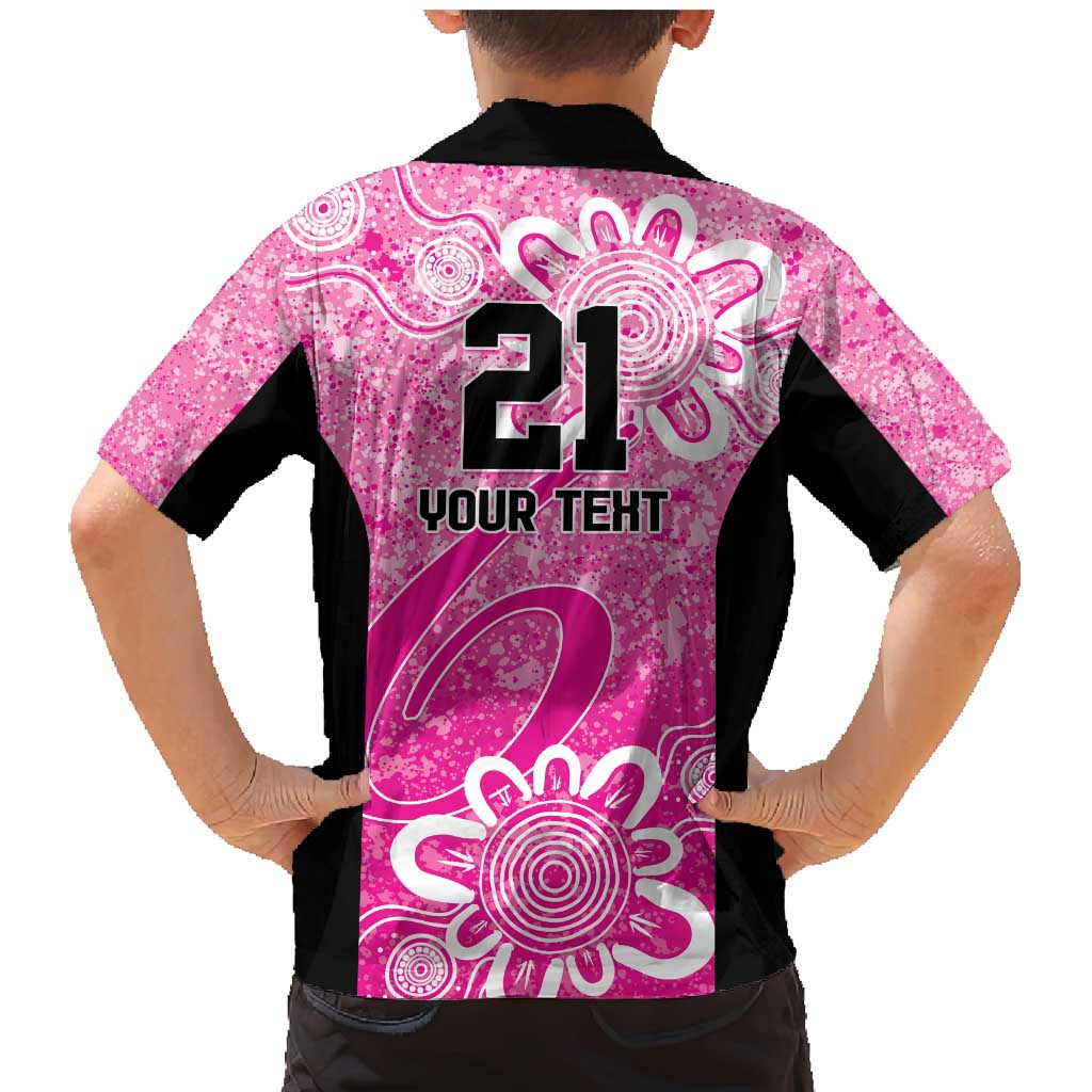 Australian Sixers Cricket Custom Family Matching Mermaid Dress and Hawaiian Shirt Minimalism Aboriginal