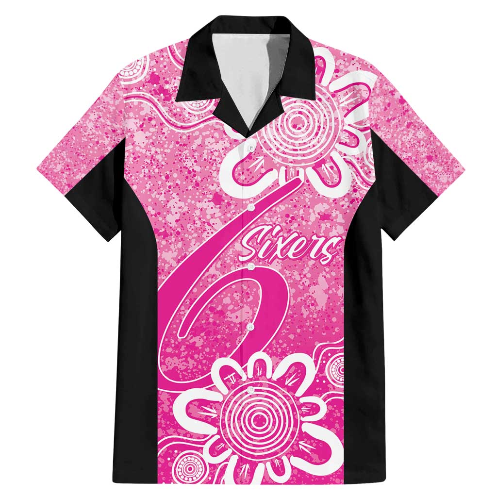 Australian Sixers Cricket Custom Family Matching Mermaid Dress and Hawaiian Shirt Minimalism Aboriginal