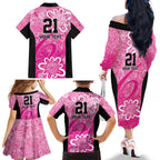 Australian Sixers Cricket Custom Family Matching Off The Shoulder Long Sleeve Dress and Hawaiian Shirt Minimalism Aboriginal