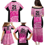 Australian Sixers Cricket Custom Family Matching Puletasi and Hawaiian Shirt Minimalism Aboriginal