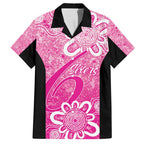 Australian Sixers Cricket Custom Family Matching Puletasi and Hawaiian Shirt Minimalism Aboriginal