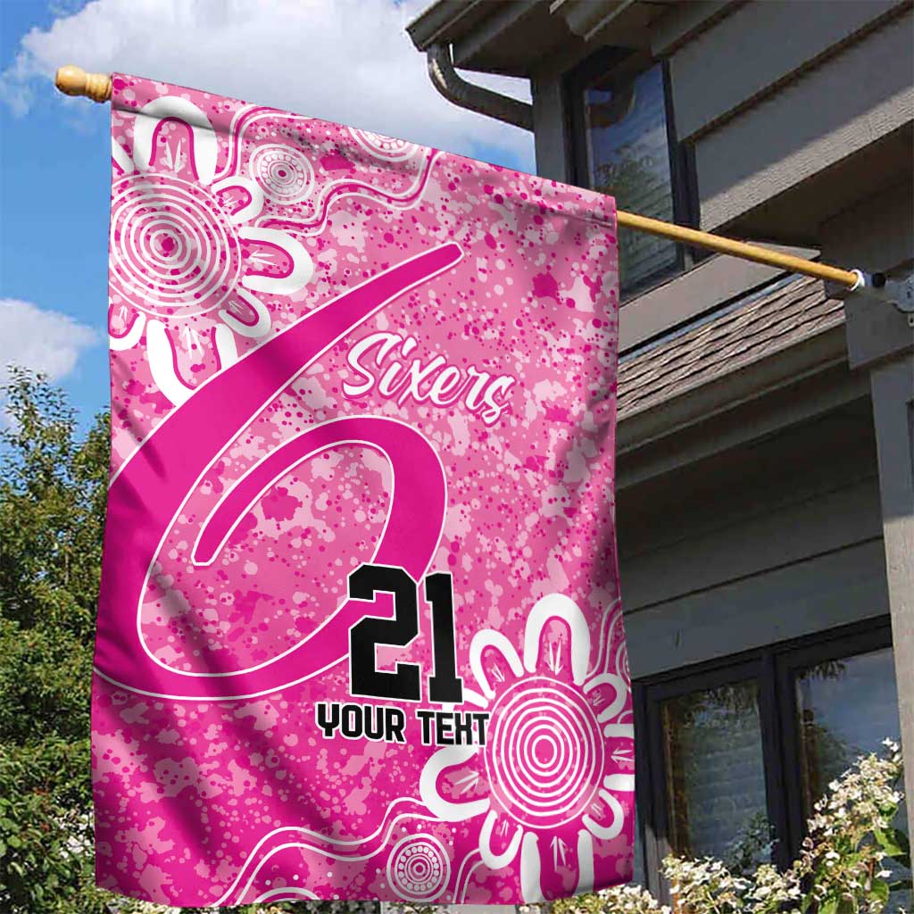 Australian Sixers Cricket Custom Garden Flag Minimalism Aboriginal