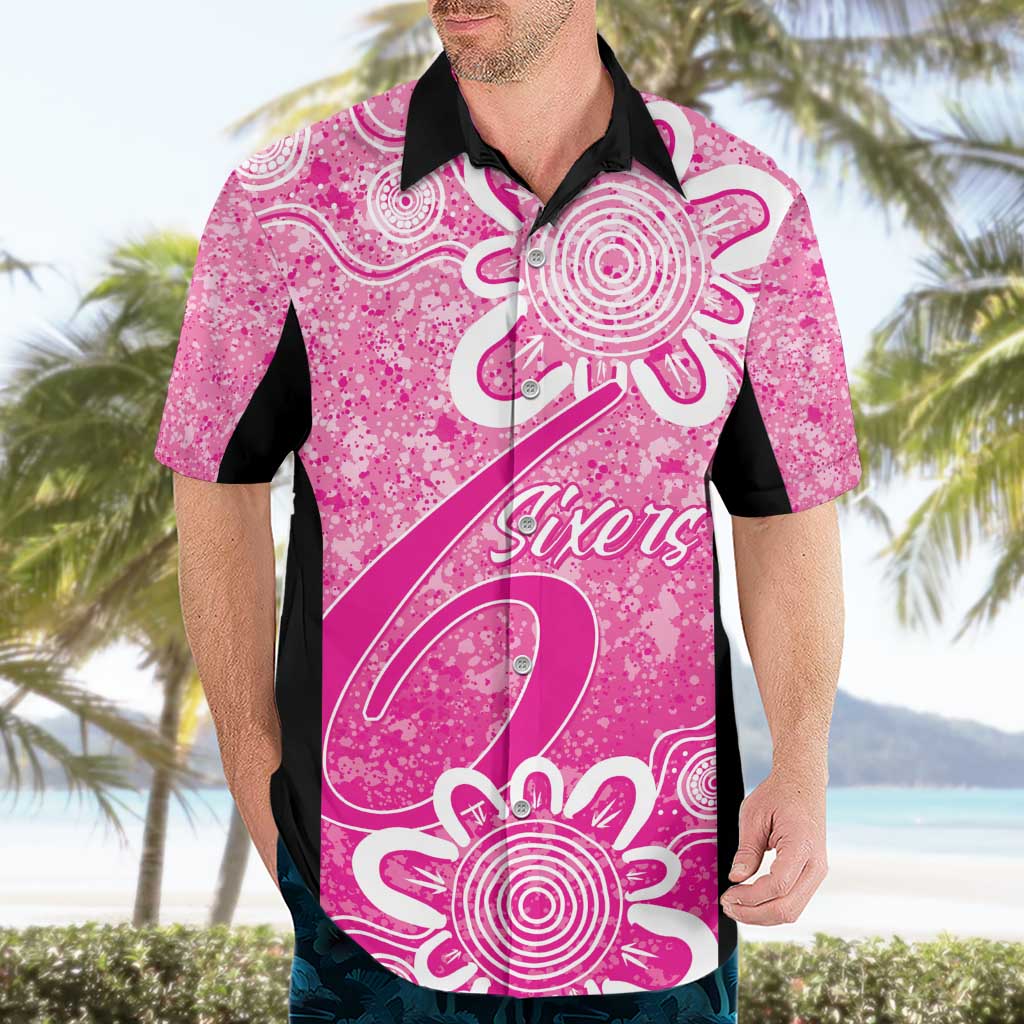 Australian Sixers Cricket Custom Hawaiian Shirt Minimalism Aboriginal