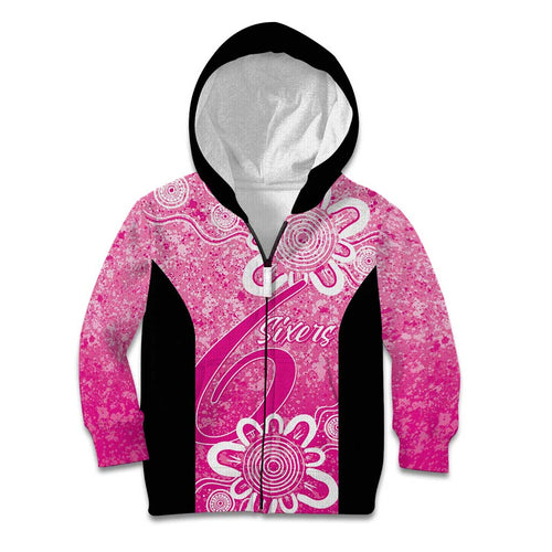 Australian Sixers Cricket Custom Kid Hoodie Minimalism Aboriginal