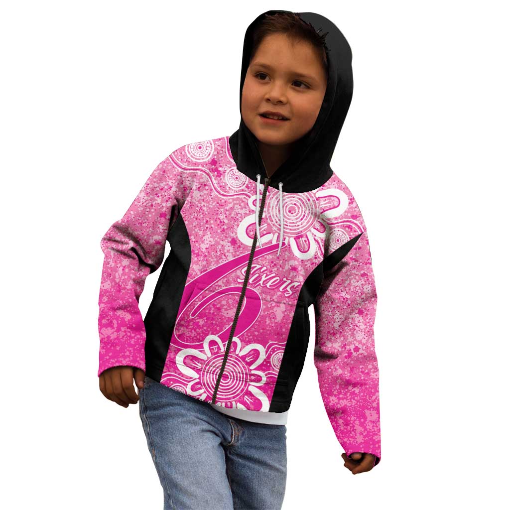 Australian Sixers Cricket Custom Kid Hoodie Minimalism Aboriginal